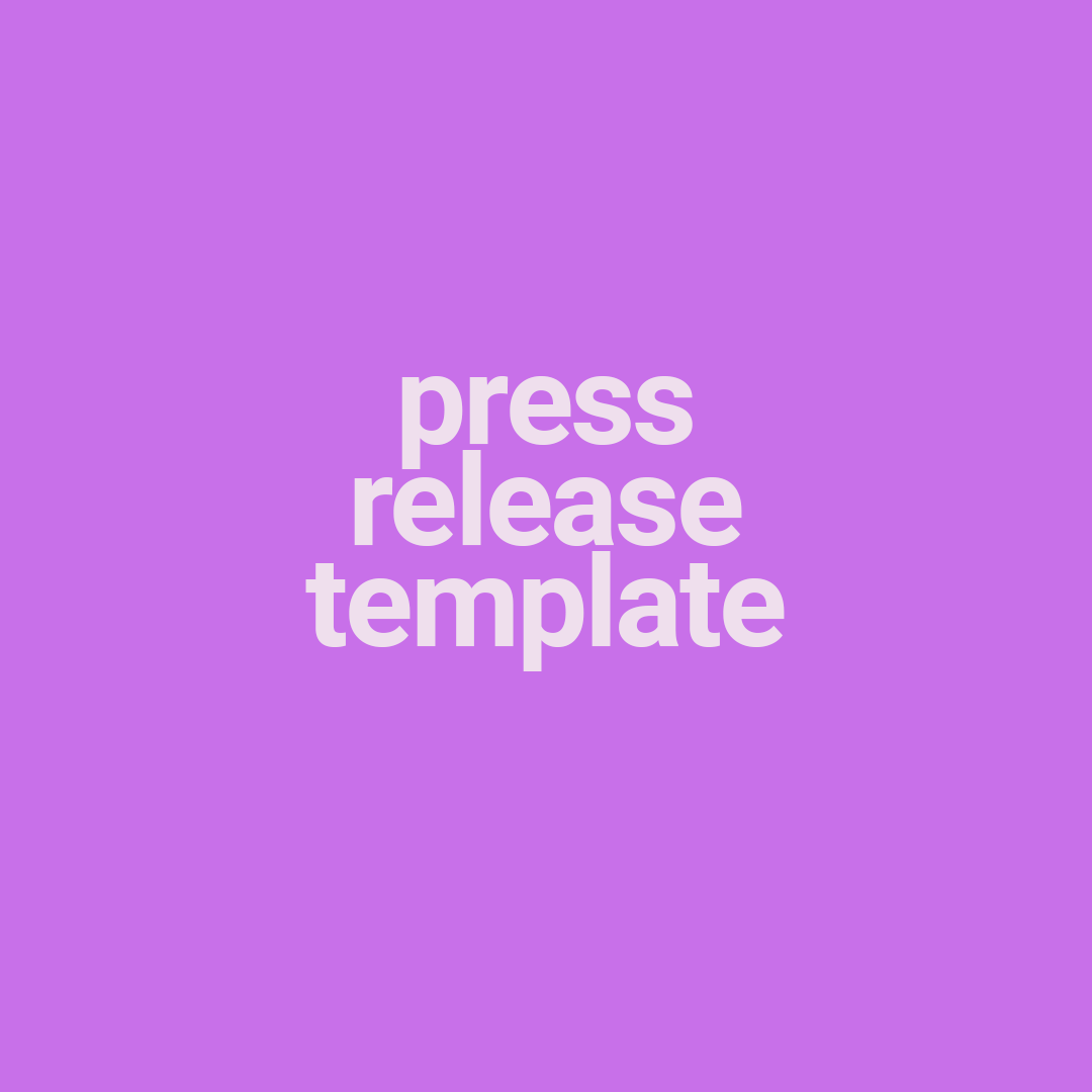 press release template cristina jerome